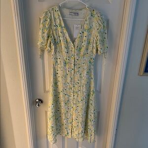 Sophie Rue Yellow Lemon Midi Dress